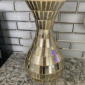 Gold Mirrored Vase